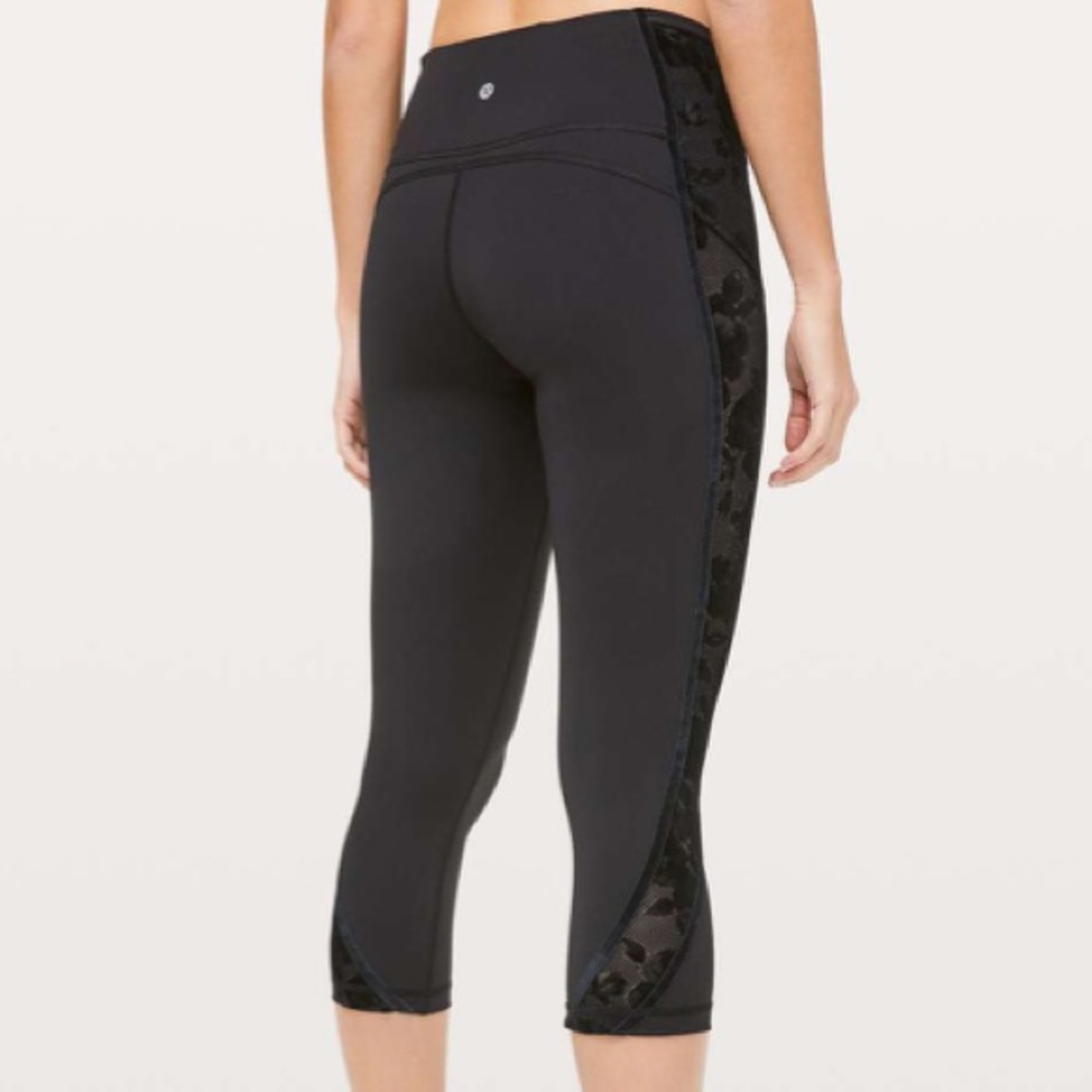 Lululemon Wunder Under Crop High-Rise Flocked - Picture 4 of 14